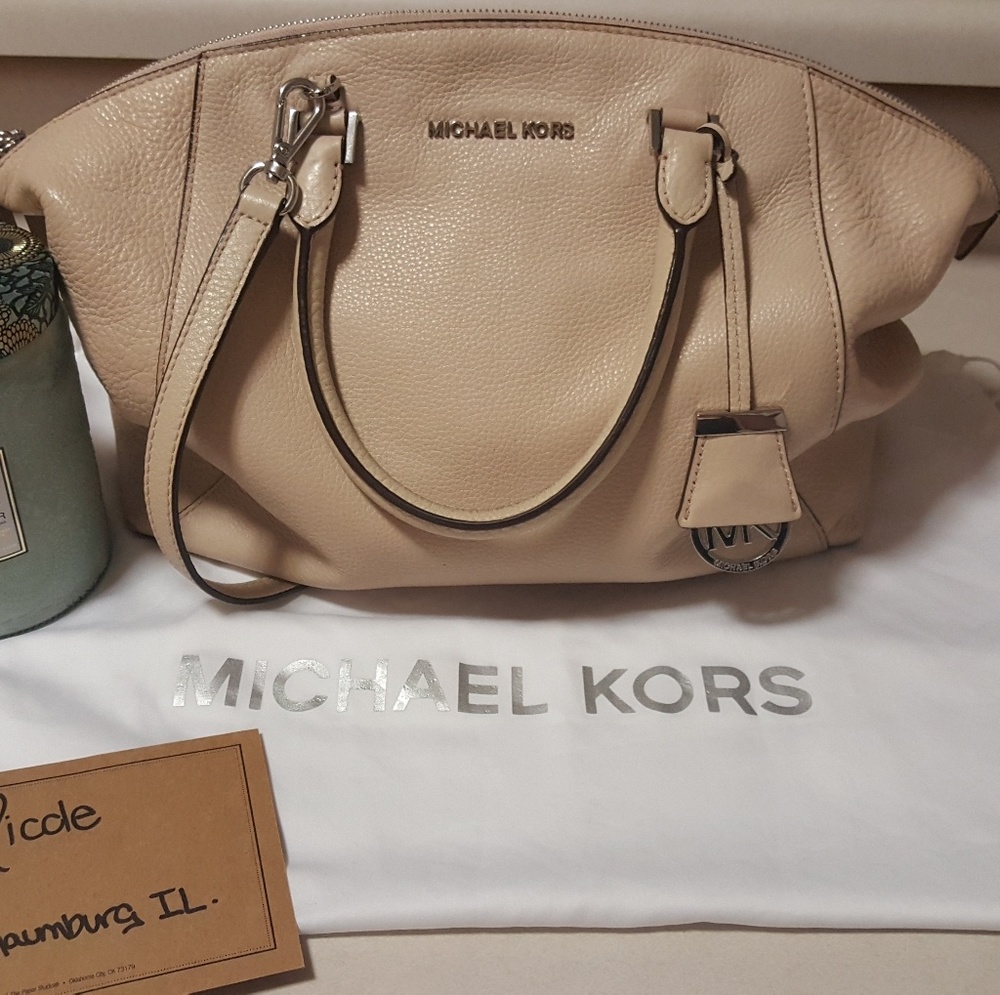 Michael Kors Riley Leather Satchel